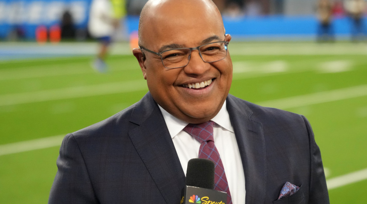 NBC's Mike Tirico Claps Back at Critics Following 'Asterisk' Comment About  Lions' Win - Sports Illustrated