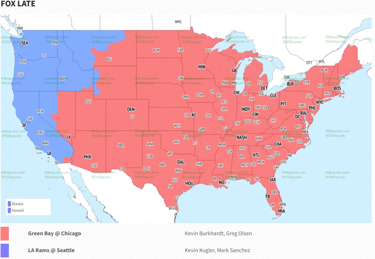 NFL Week 1 TV Map: Who Can Watch Arizona Cardinals-Washington Commanders? -  Sports Illustrated Arizona Cardinals News, Analysis and More