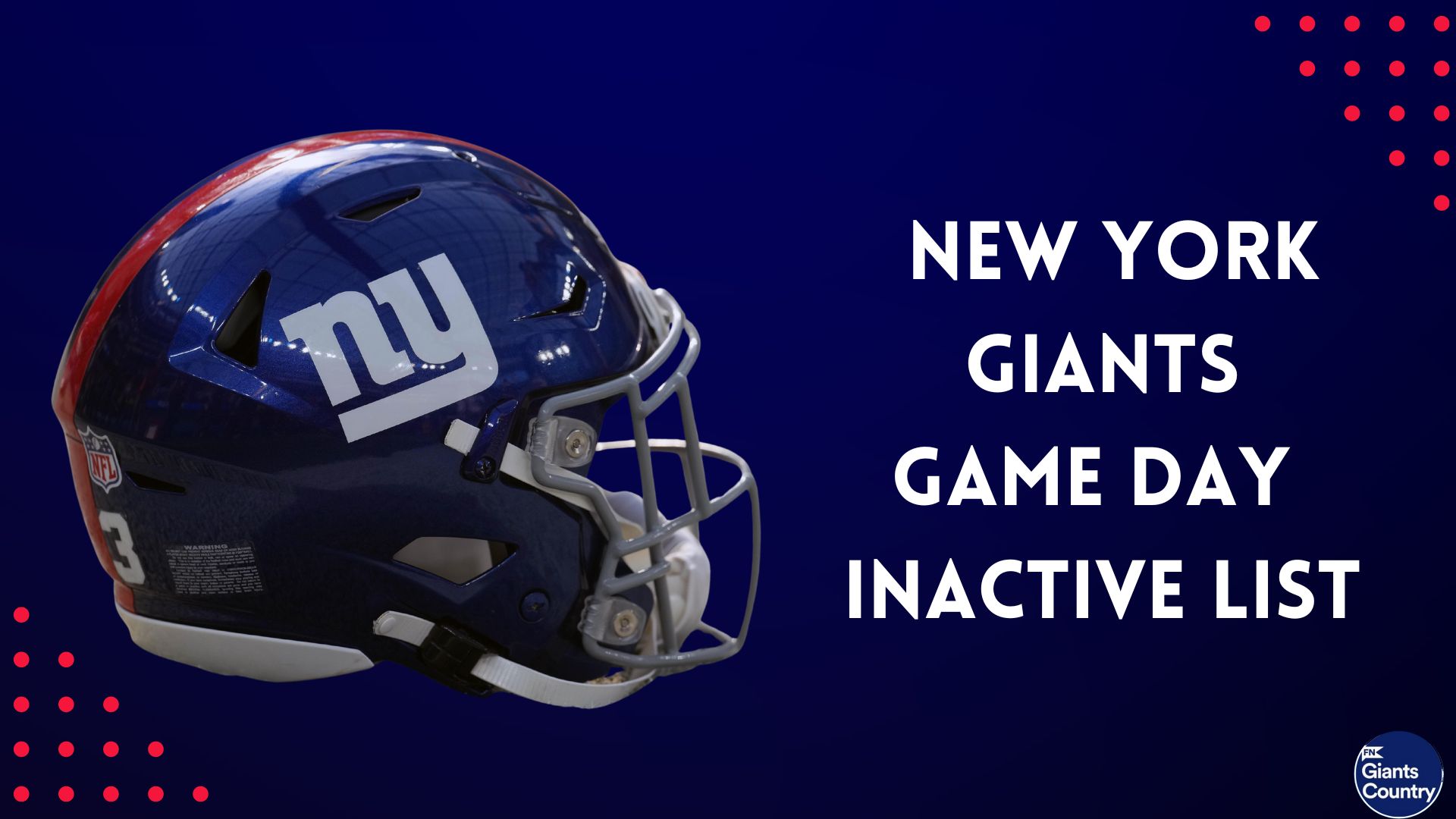 New York Giants announce 2021 uniform schedule