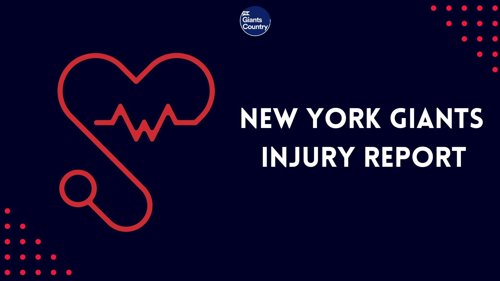 New York Giants Week 3 injury report - video Dailymotion