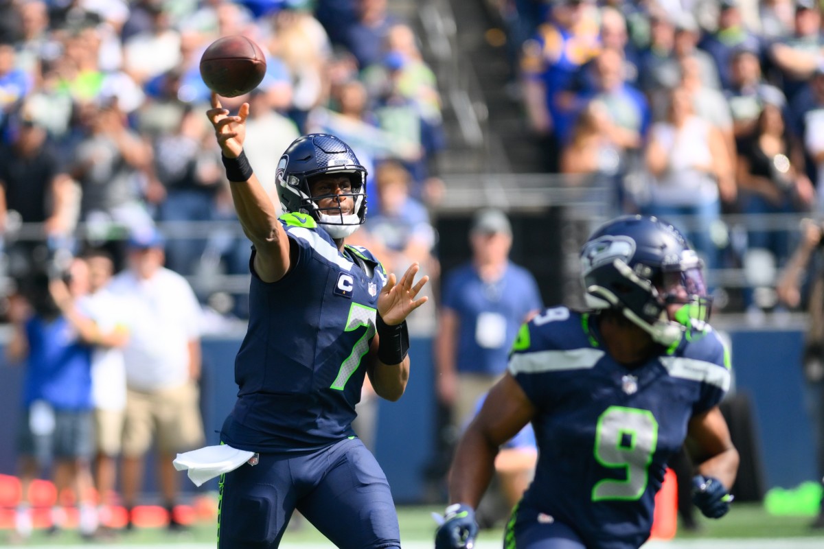 Seattle Seahawks Quarterback Geno Smith before a game between the