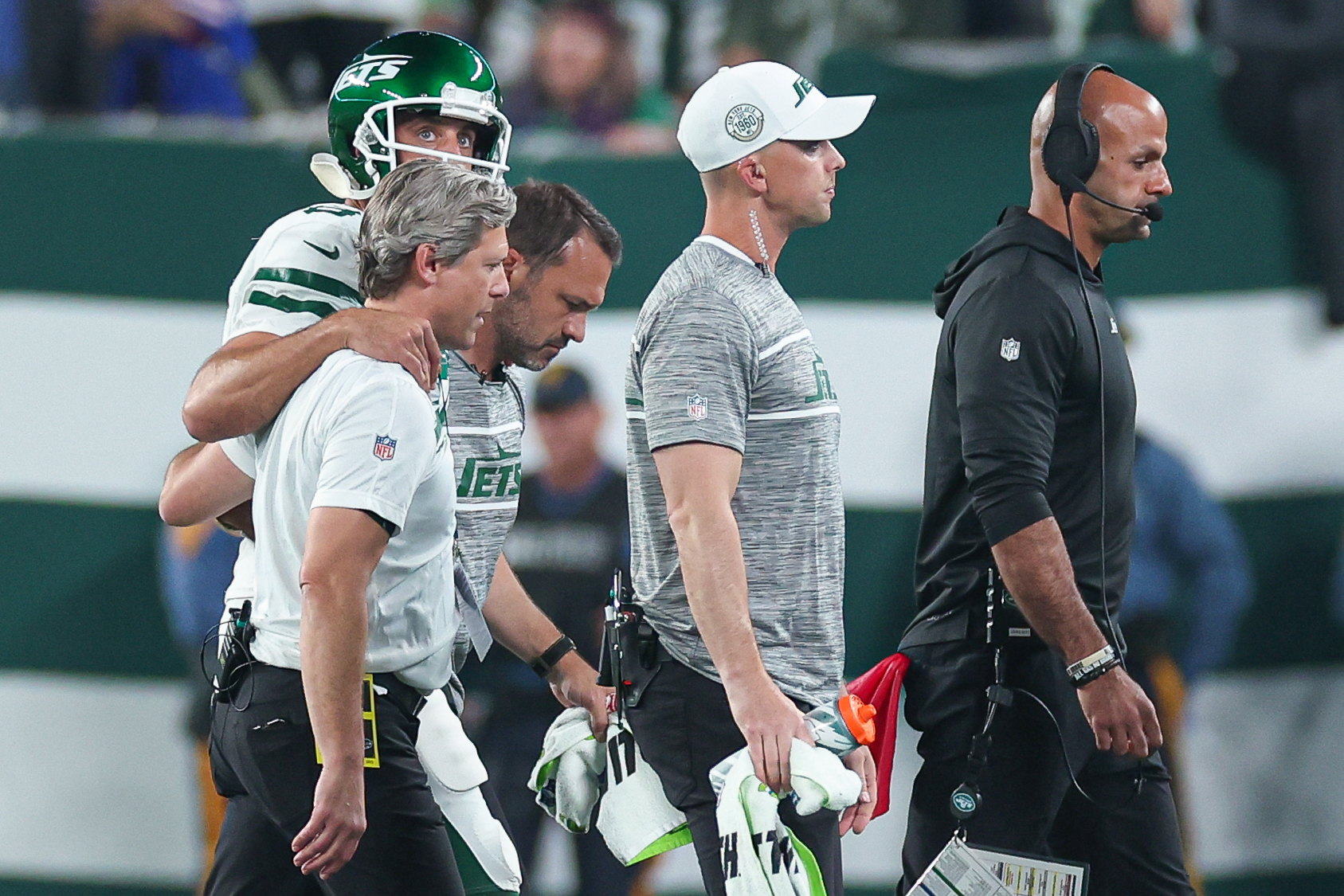 Sad Jets Fan Goes Viral With Middle Finger Salute to Zach Wilson After  Aaron Rodgers's Injury - Sports Illustrated