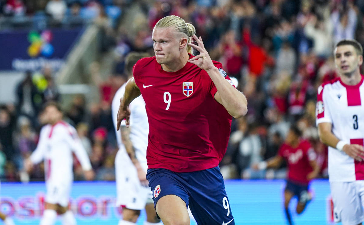 Norway 2-1 Georgia: Erling Haaland scores 25th international goal ...