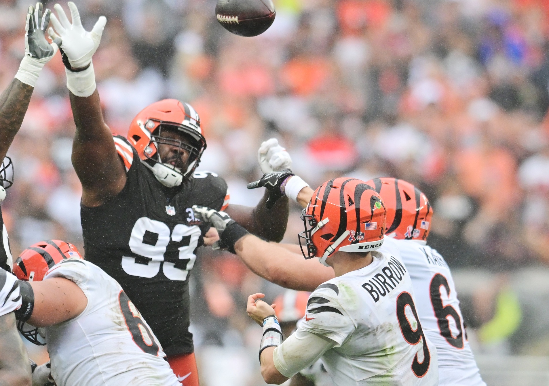 What's the Browns' team record for fewest first downs allowed in a game,  and will they break it vs. Bengals? 