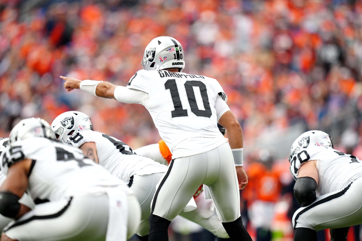 Las Vegas Raiders Jimmy Garoppolo from West Virginia facility - Sports  Illustrated Las Vegas Raiders News, Analysis and More