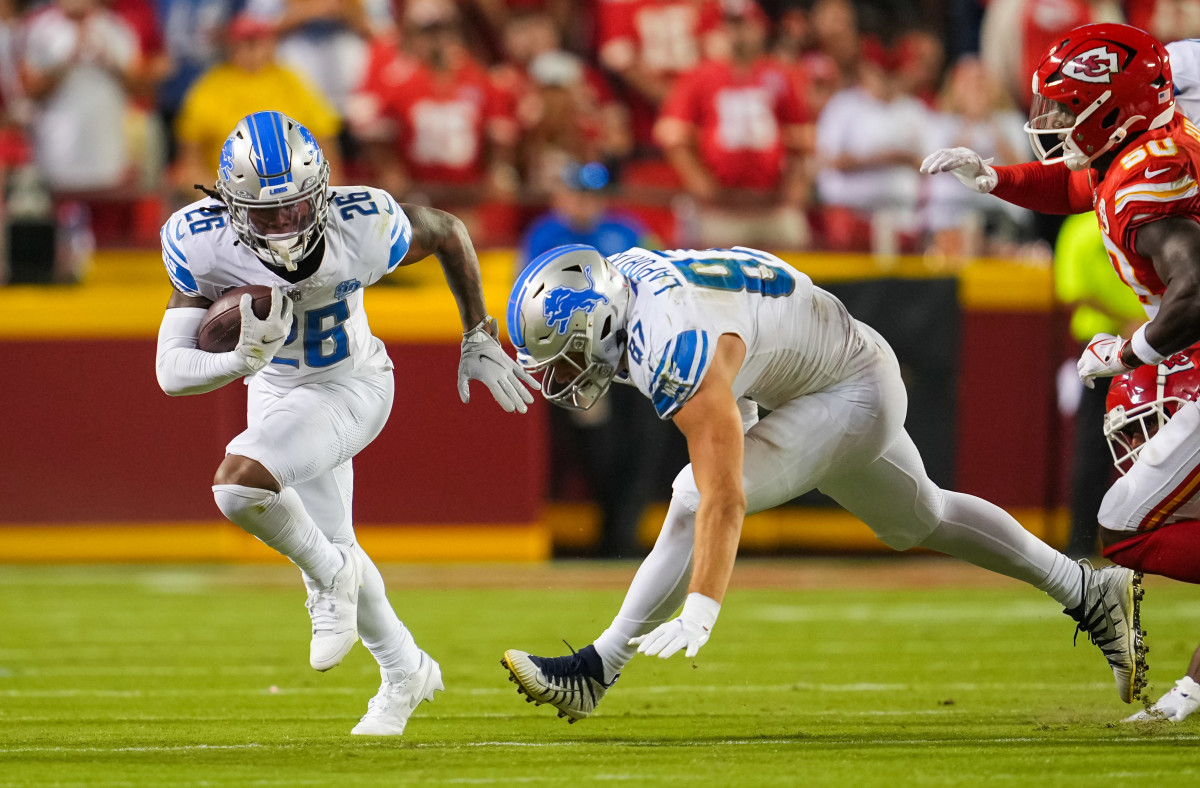 Rookies Jahmyr Gibbs and Sam LaPorta already made an immediate impact for the Lions beating the Chiefs in Kansas City and will be focal points for their offense moving forward.