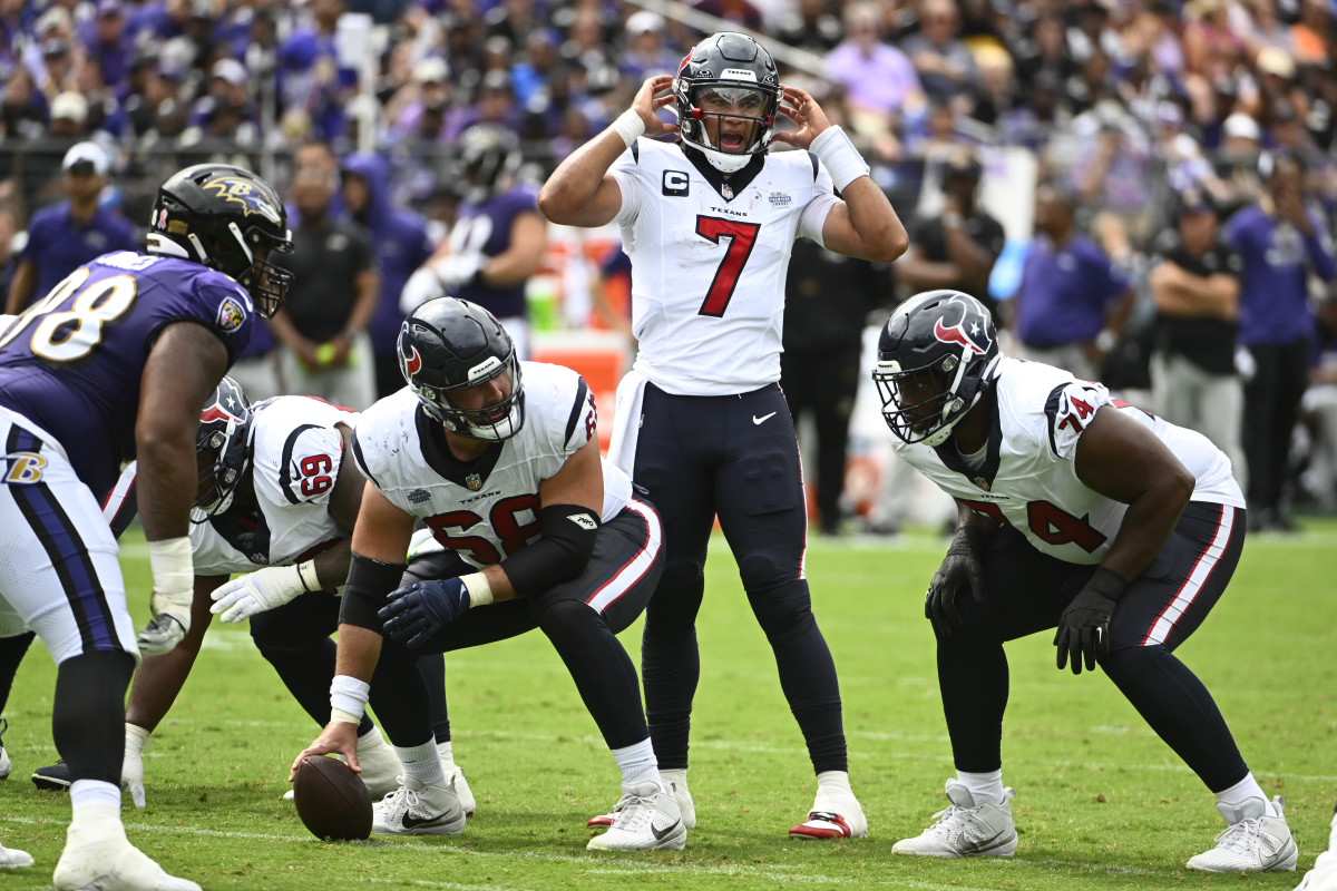 Houston Texans Quarterback Protection a 'Group Effort' Says Coach DeMeco  Ryans - Sports Illustrated Houston Texans News, Analysis and More