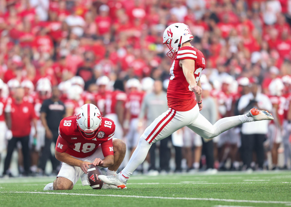 Tristan Alvano 2023 Nebraska football vs Northern Illinois