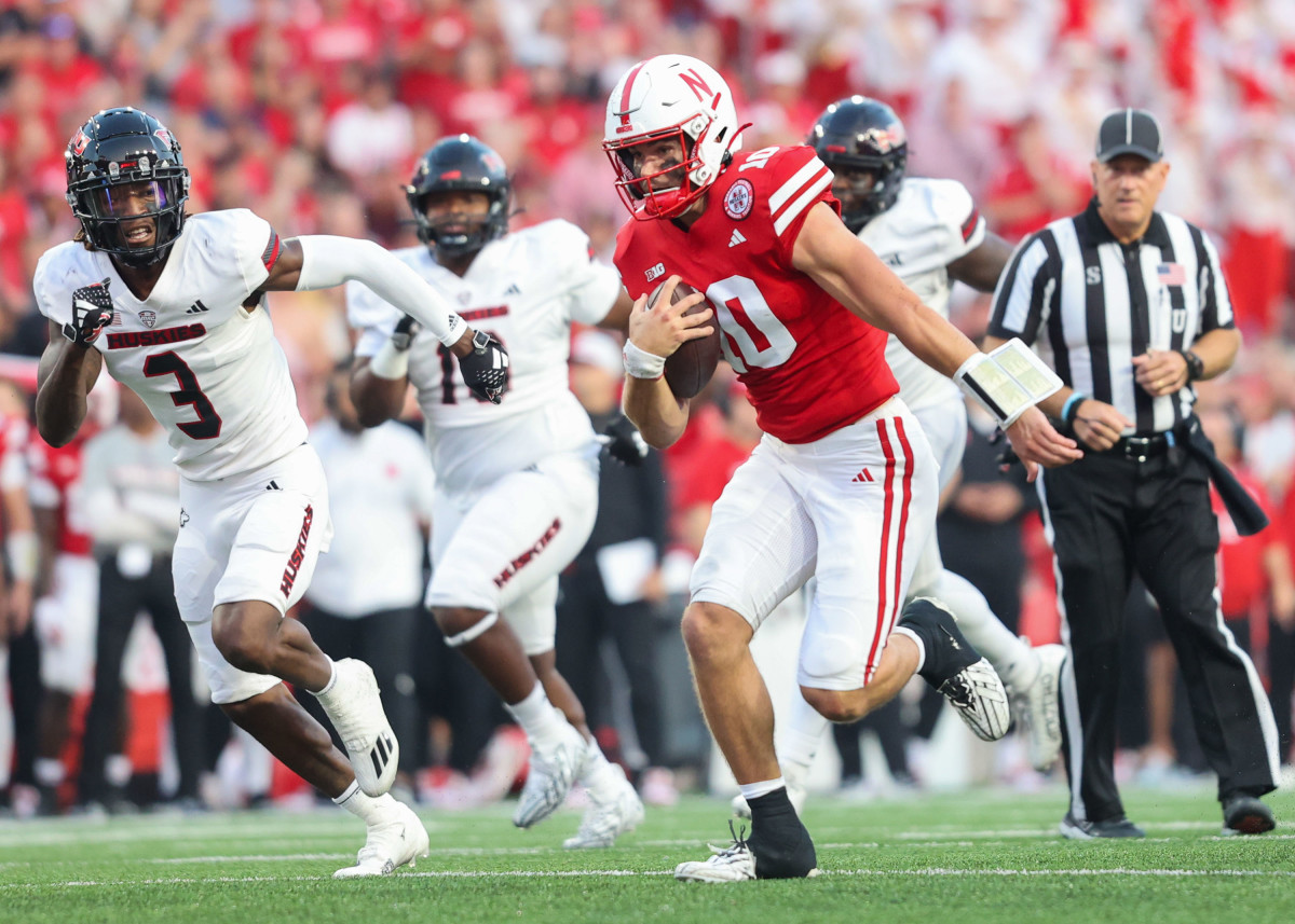 Heinrich Haarberg 2 2023 Nebraska football vs Northern Illinois