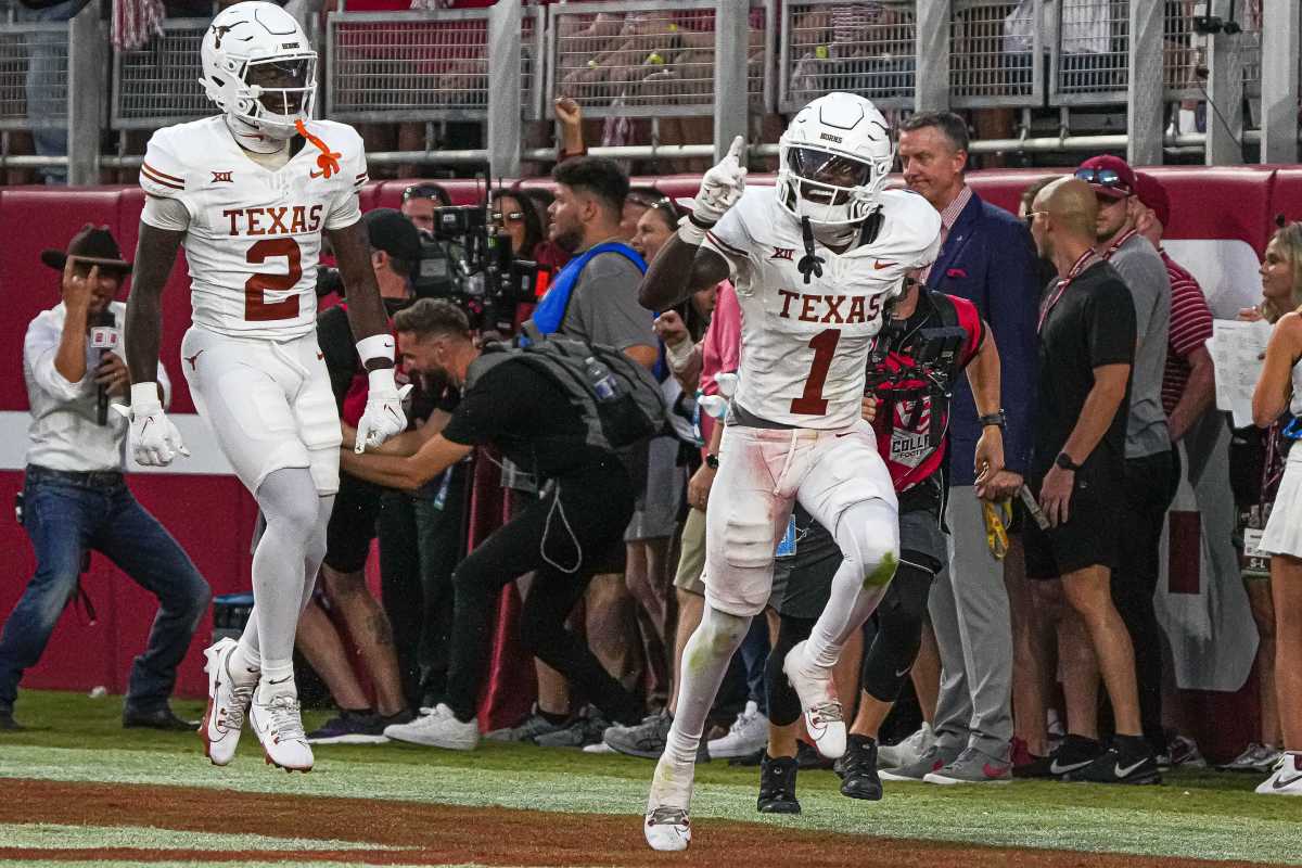 Texas Longhorns WR Xavier Worthy Relives Red River Memories Sports
