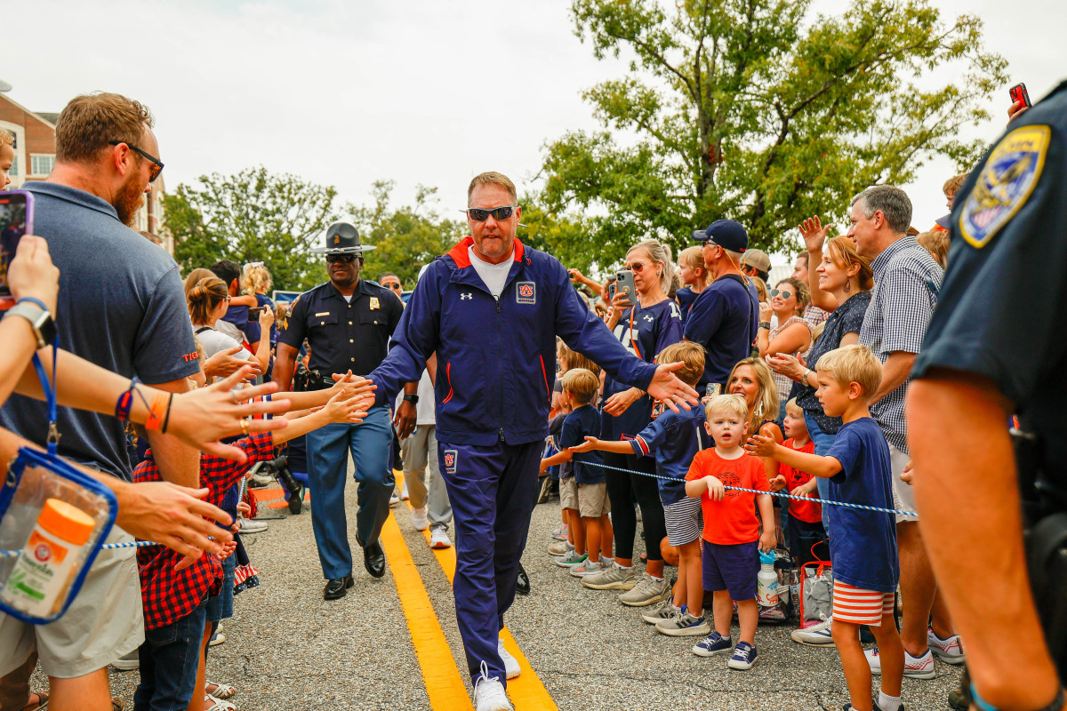 Coach Hugh Freeze Tiger Walk