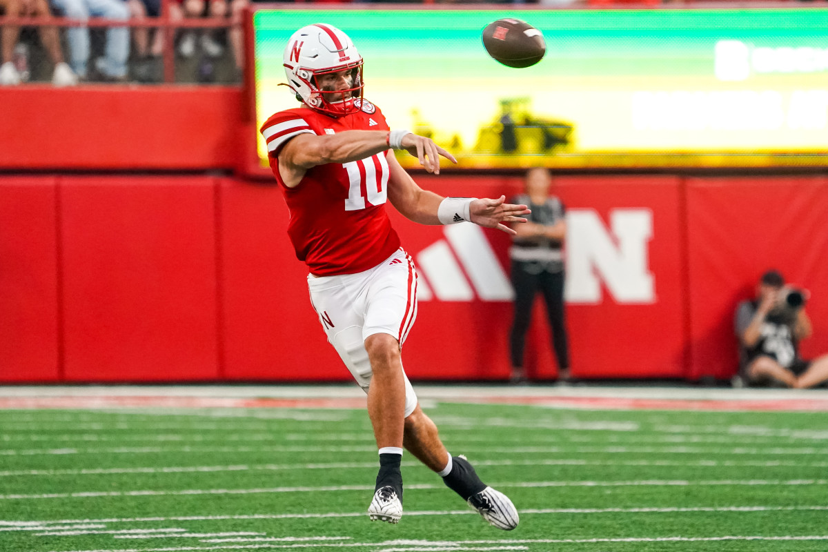 Nebraska - NIU - Heinrich Haarberg throws