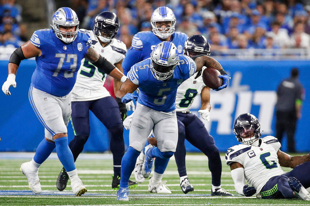 Detroit Lions injury updates on David Montgomery, James Houston