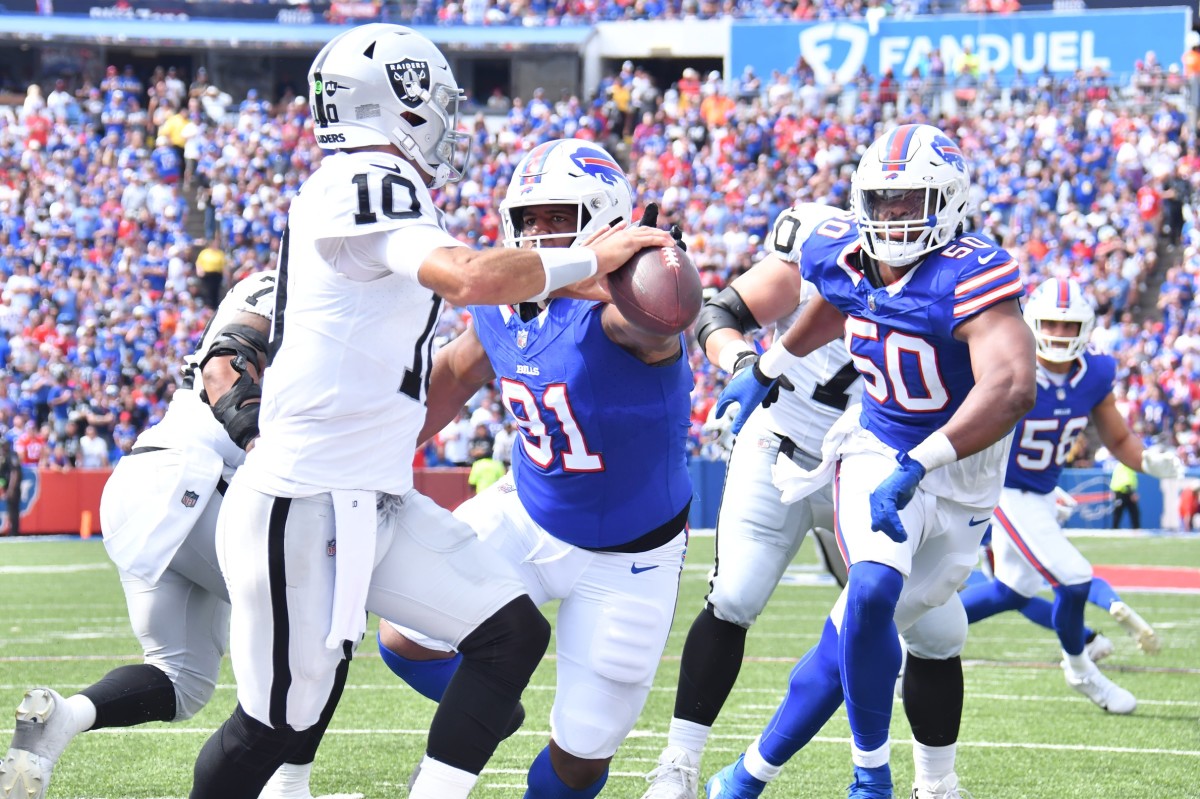 Josh Allen, Buffalo Bills trounce the Las Vegas Raiders, 38-10 - Sports  Illustrated Las Vegas Raiders News, Analysis and More