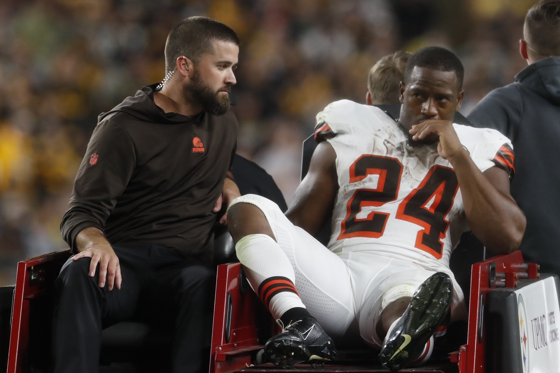 He means a lot more than just football to us:' After Nick Chubb's injury,  Jerome Ford will need to use everything he's learned from Browns' star RB 