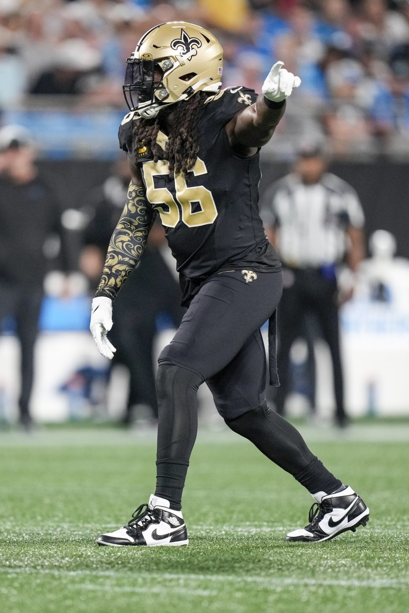 New Orleans Saints - Top Saints pick Marshon Lattimore showing off the new all  gold collar on the Saints jerseys!