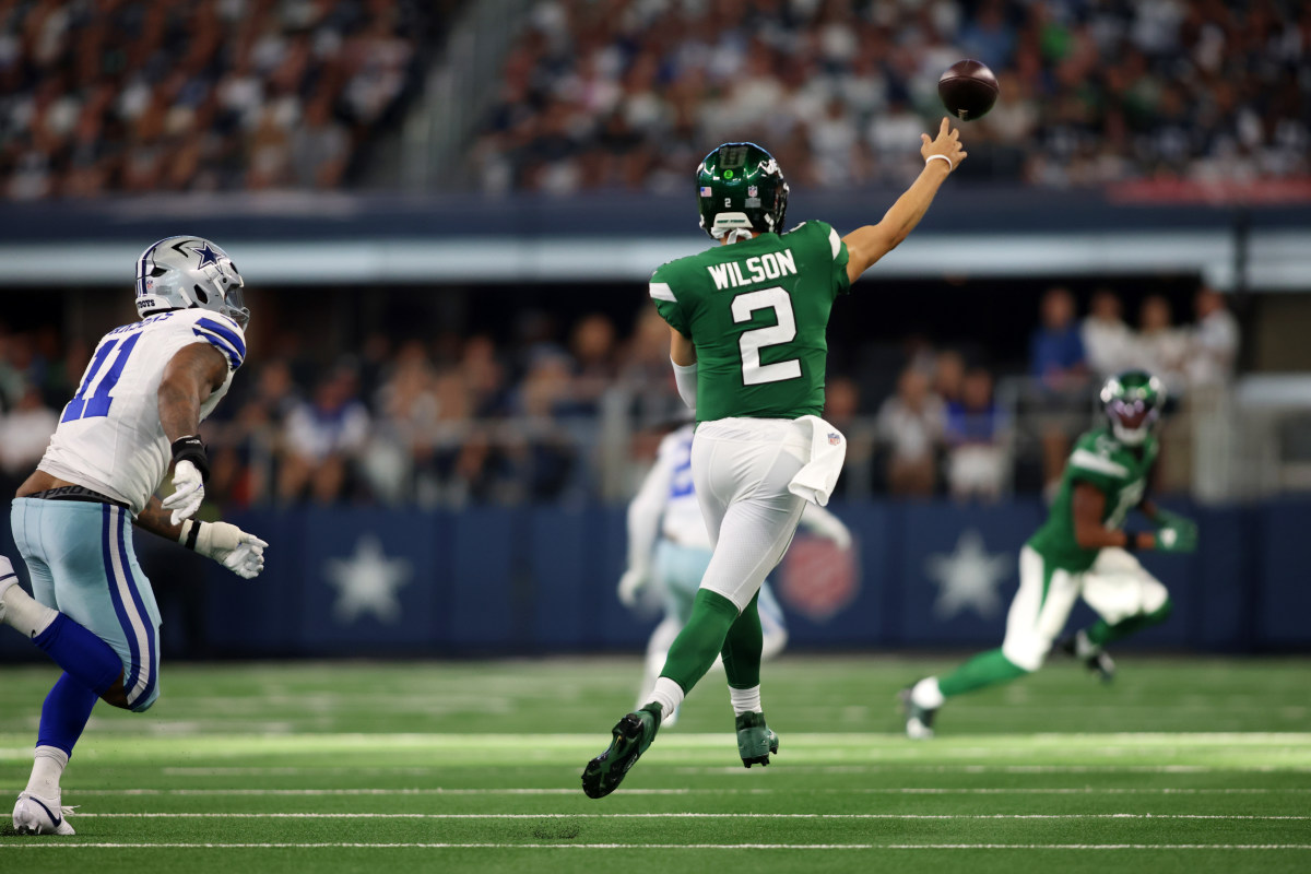 NY Jets' Zach Wilson throws 3 interceptions in loss to Cowboys