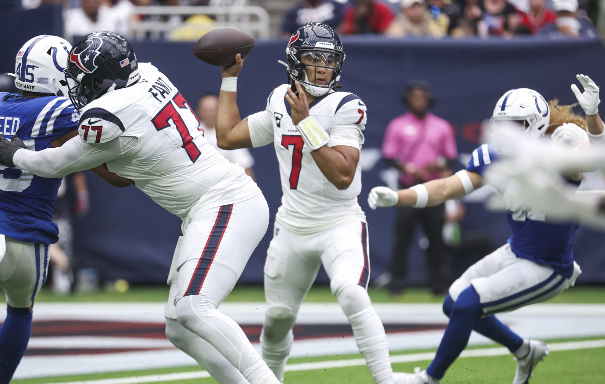 Houston Texans' Pricey Offensive Line Is Making QB CJ Stroud A Star -  Sports Illustrated Houston Texans News, Analysis and More