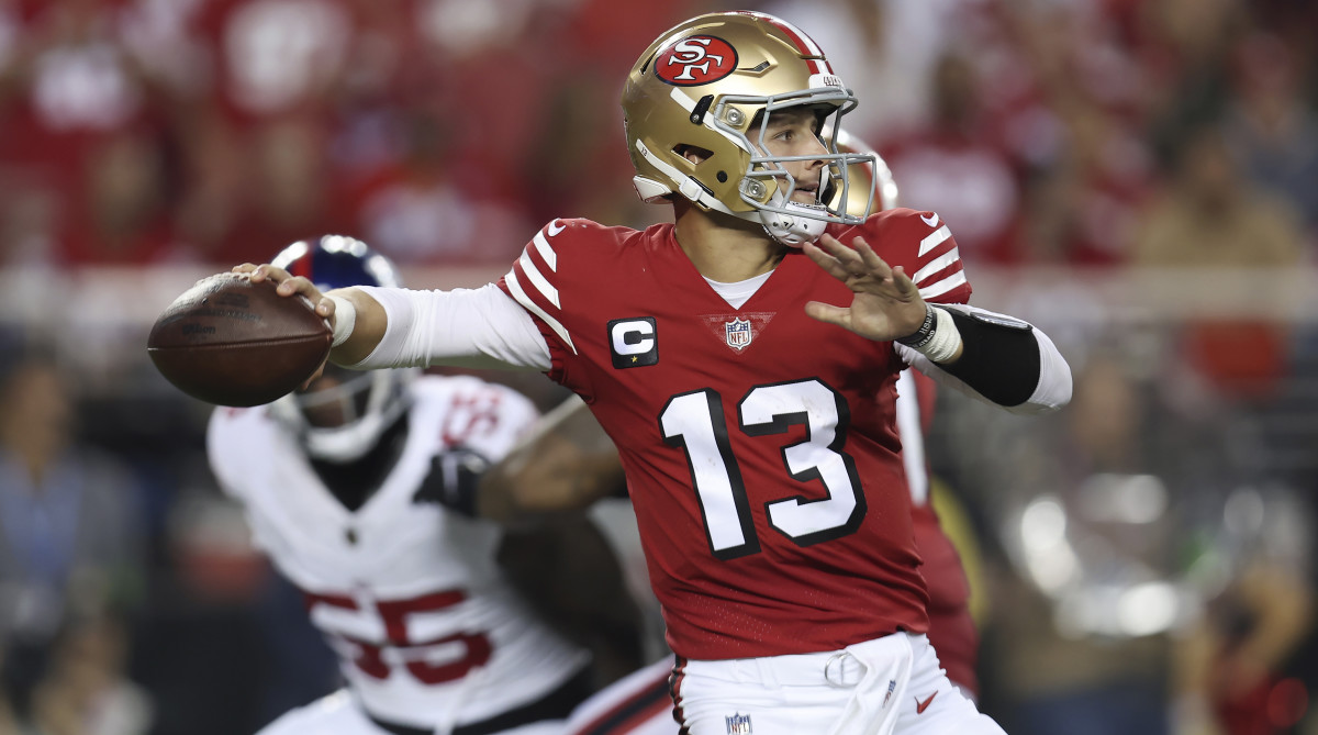 49ers, Purdy Overcome Another Slow Start to Pull Away From Giants