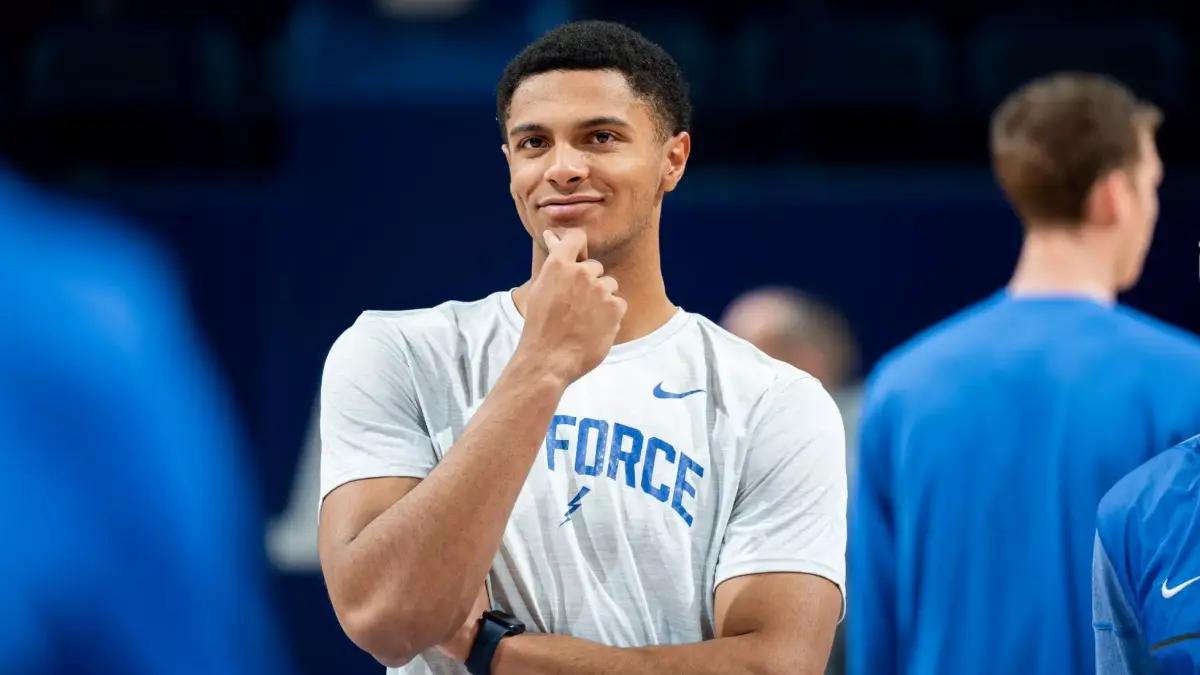 Jordan Rayford pictured during his freshman season at Air Force Academy.