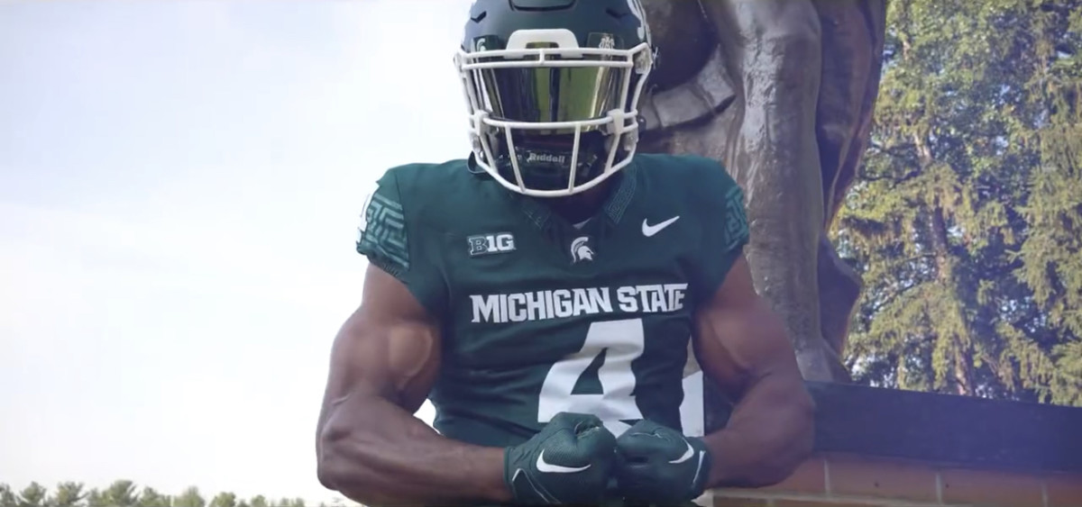 Michigan State to wear patriotic helmets for military appreciation