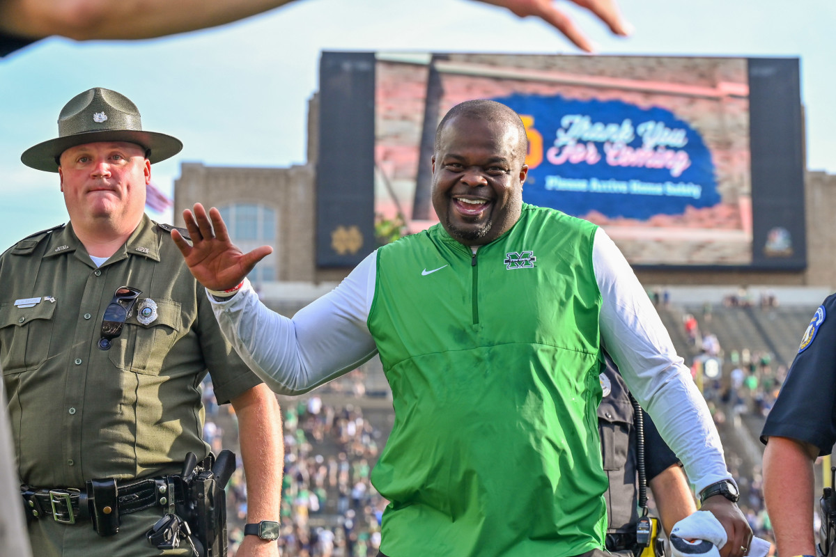 Marshall Football Coach Charles Huff Talks Recruiting Southern Ohio ...