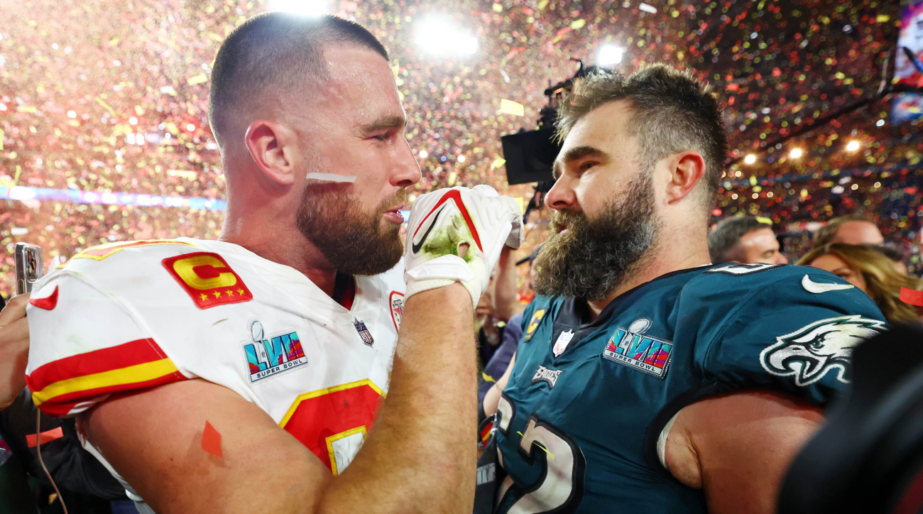 Giants Now: Eli jokes about the Kelce brothers