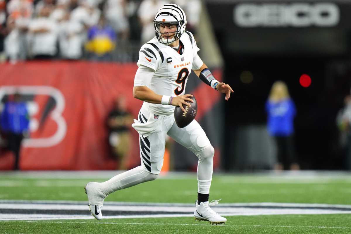 Cincinnati Bengals QB Joe Burrow against the Los Angeles Rams.