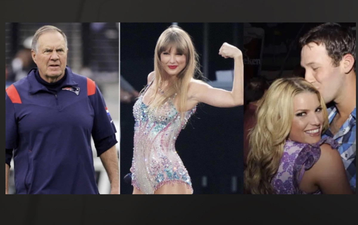 Belichick, Taylor Swift, Toby Romo, Jessica Simpson