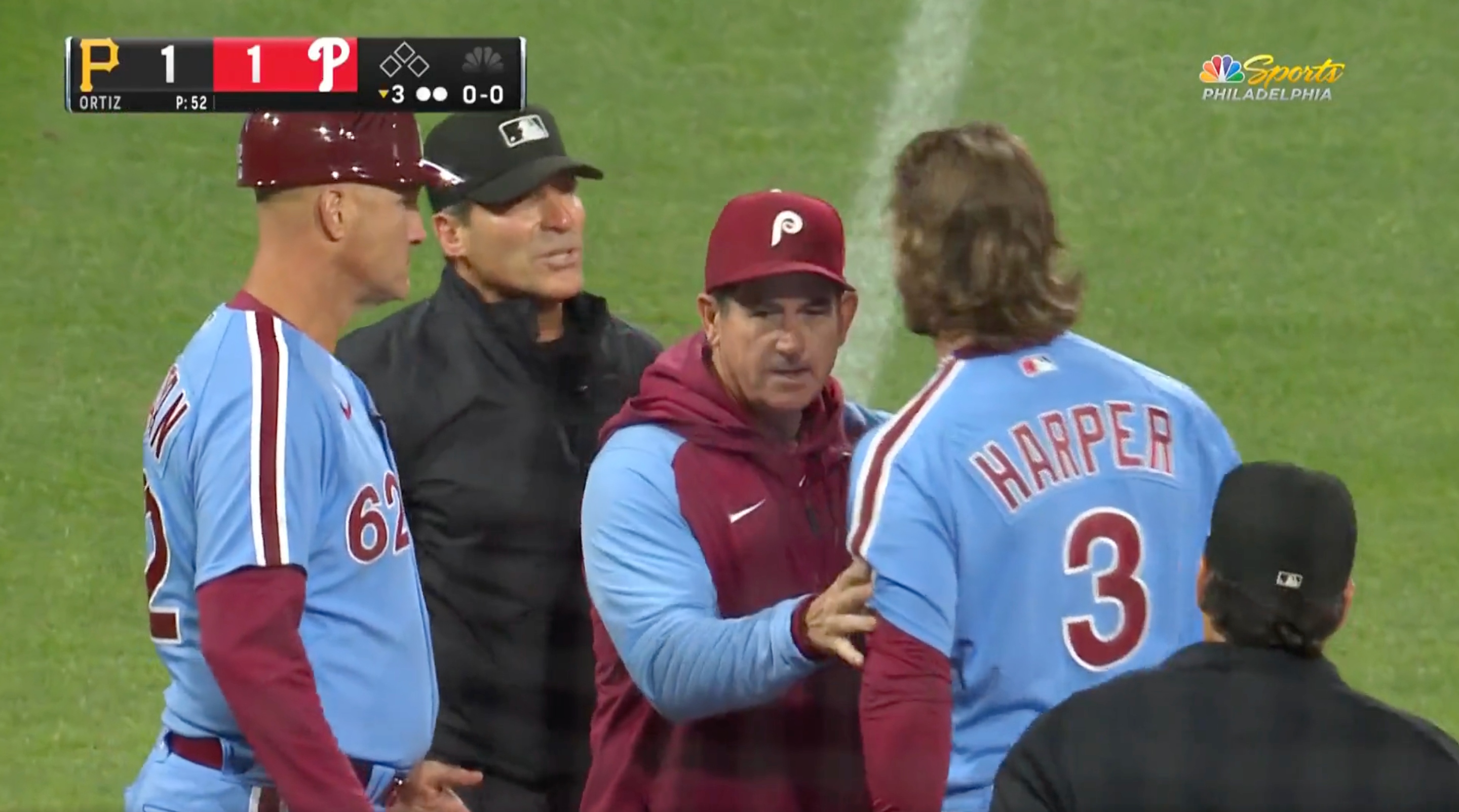 Bryce Harper goes ballistic on Angel Hernandez after check swing