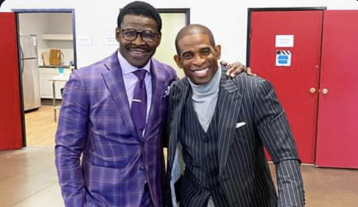 Michael Irvin and Deion Sanders