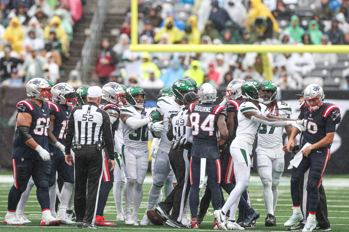 NFL Reveals New England Patriots Mac Jones Fate: Fined For Hit on New York  Jets Sauce Gardner? - NFL Tracker - Sports Illustrated New England Patriots  News, Analysis and More