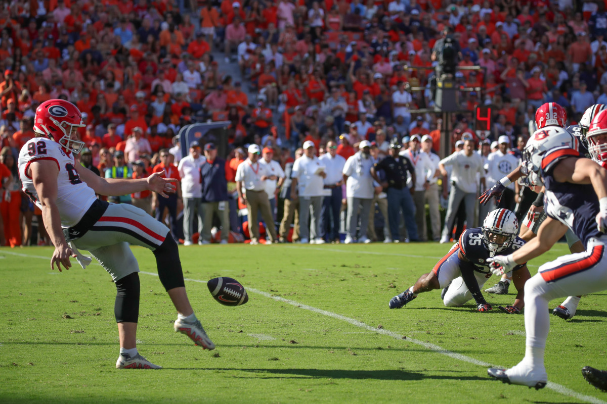 Georgia Bulldogs punt