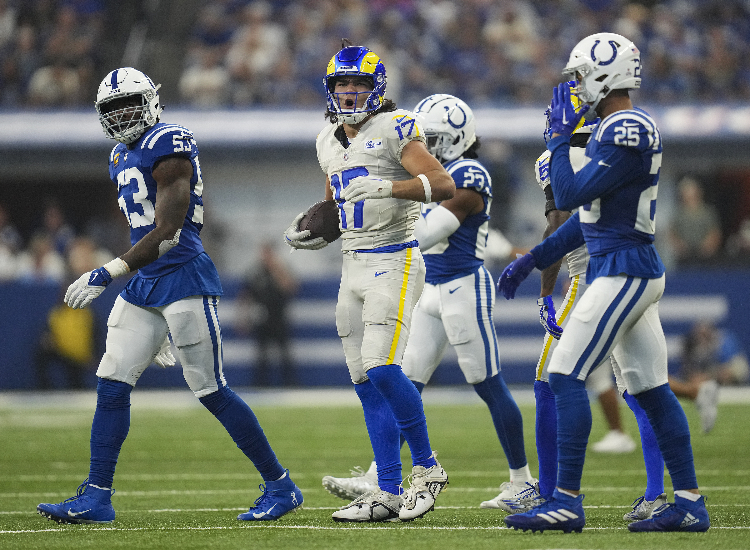 Numbers behind Los Angeles Rams wide receiver Puka Nacua's walk-off OT TD  vs. Colts