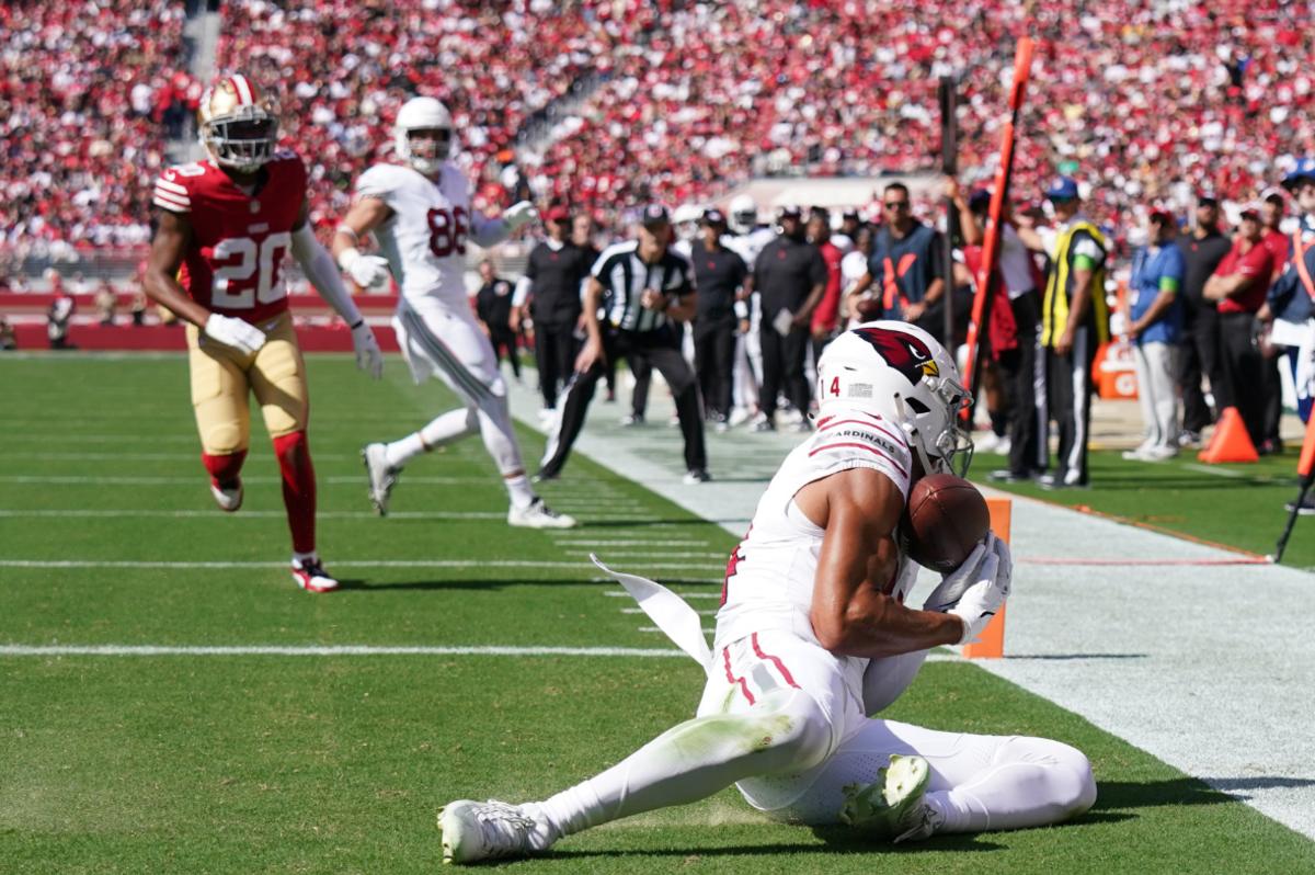 Arizona Cardinals Rookie Michael Wilson Scores First NFL Touchdown - Sports  Illustrated Arizona Cardinals News, Analysis and More