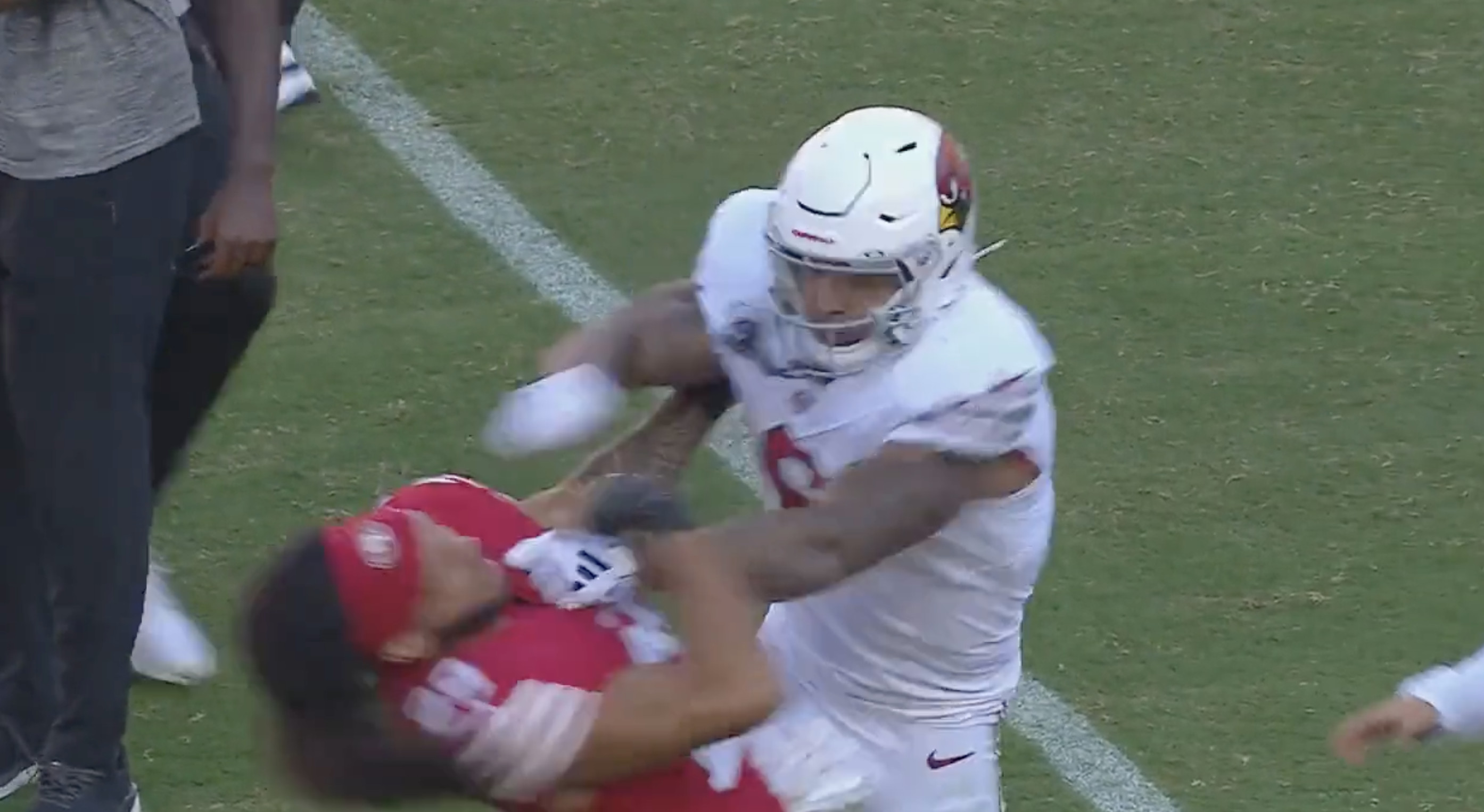 Cardinals' James Conner, 49ers' Talanoa Hufanga get into skirmish after game