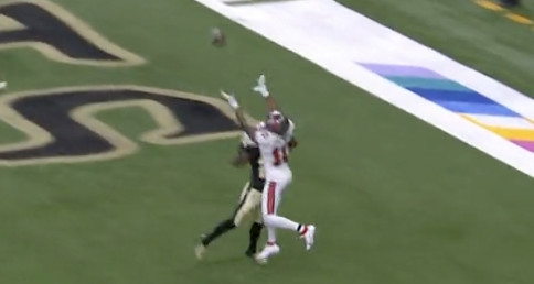 WATCH: Buccaneers' Rookie Wide Receiver Makes Spectacular Touchdown Grab  Against Saints - Tampa Bay Buccaneers, BucsGameday
