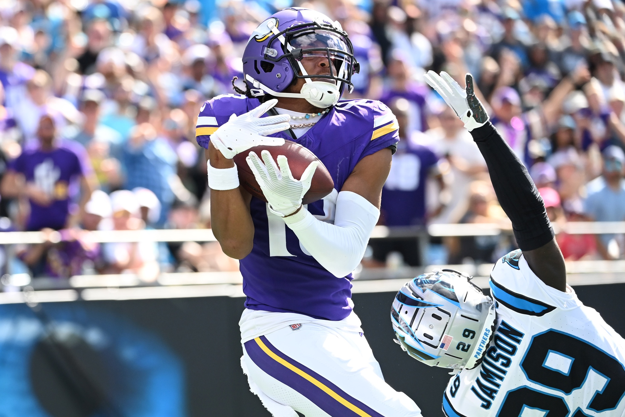 Carolina Panthers face the challenge of containing Justin Jefferson in  their game against the Minnesota Vikings - BVM Sports