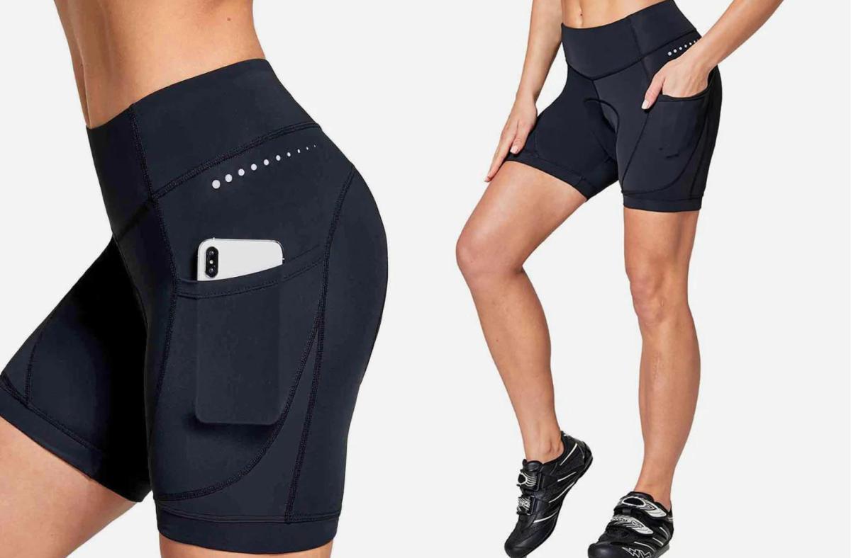 Women's Plus Size Padded Bike Shorts - Big Size Shorts for Women