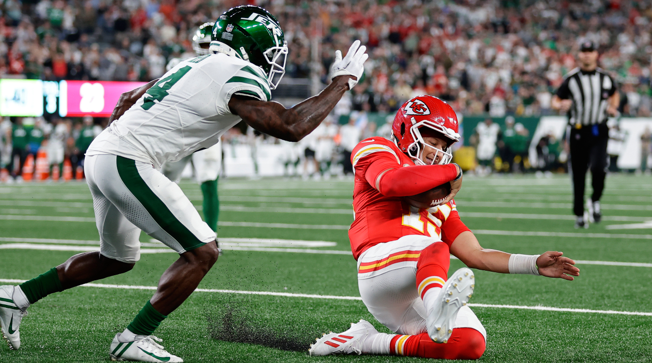 Patrick Mahomes' smart slide to preserve Kansas City's 23-20 win over Jets  costs Chiefs bettors