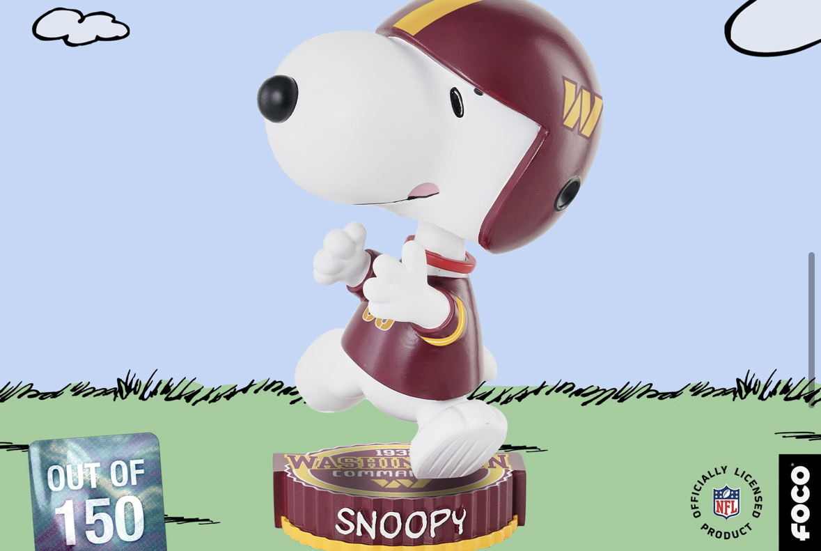 Rep Your Commanders in Peanuts Fashion with FOCO's Snoopy Commanders  Bobbleheads - Sports Illustrated Washington Football News, Analysis and More