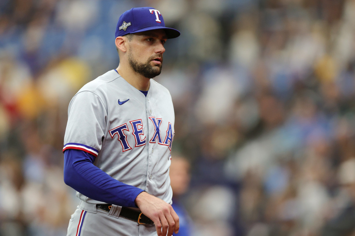 StatsCentre on X: AL pitchers to go 3-0 with 24+ strikeouts in their first  3 games of a #Postseason year: @Rangers Nathan Eovaldi (2023 via 9 K in  today's 5-4 Gm2 win