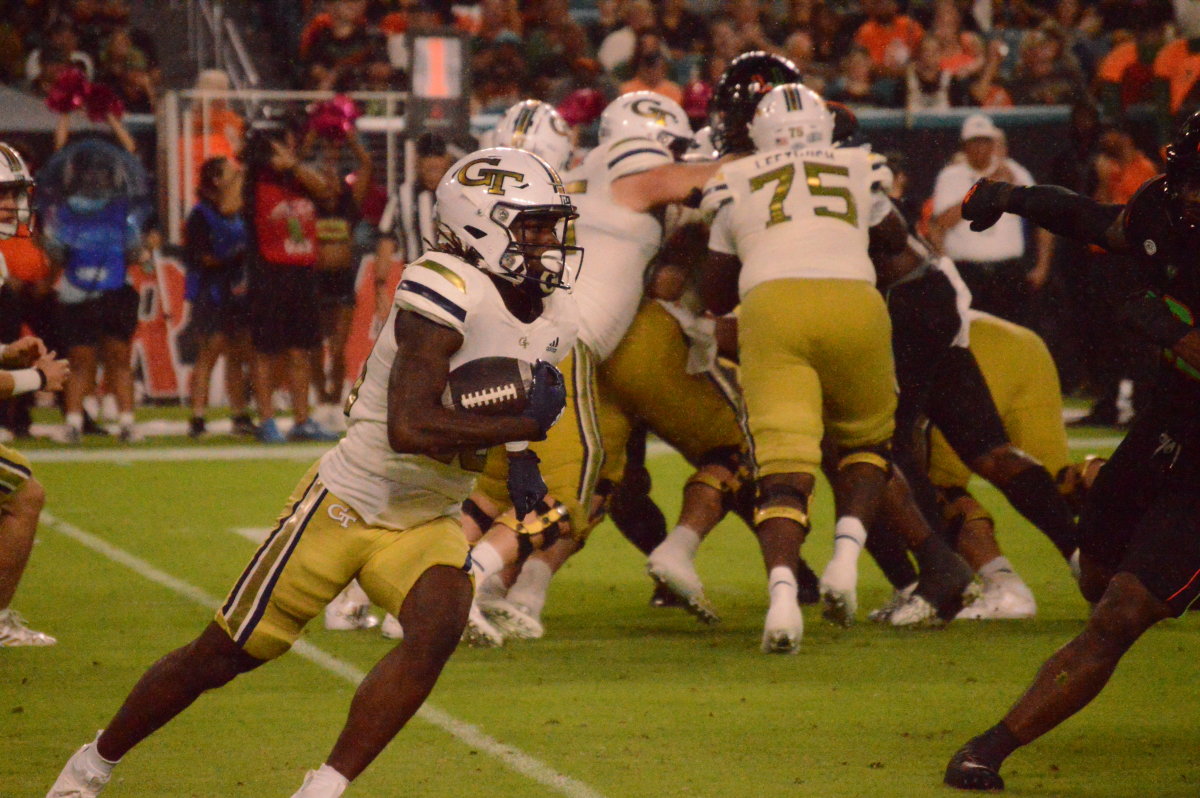 Georgia Tech running back Jamal Haynes