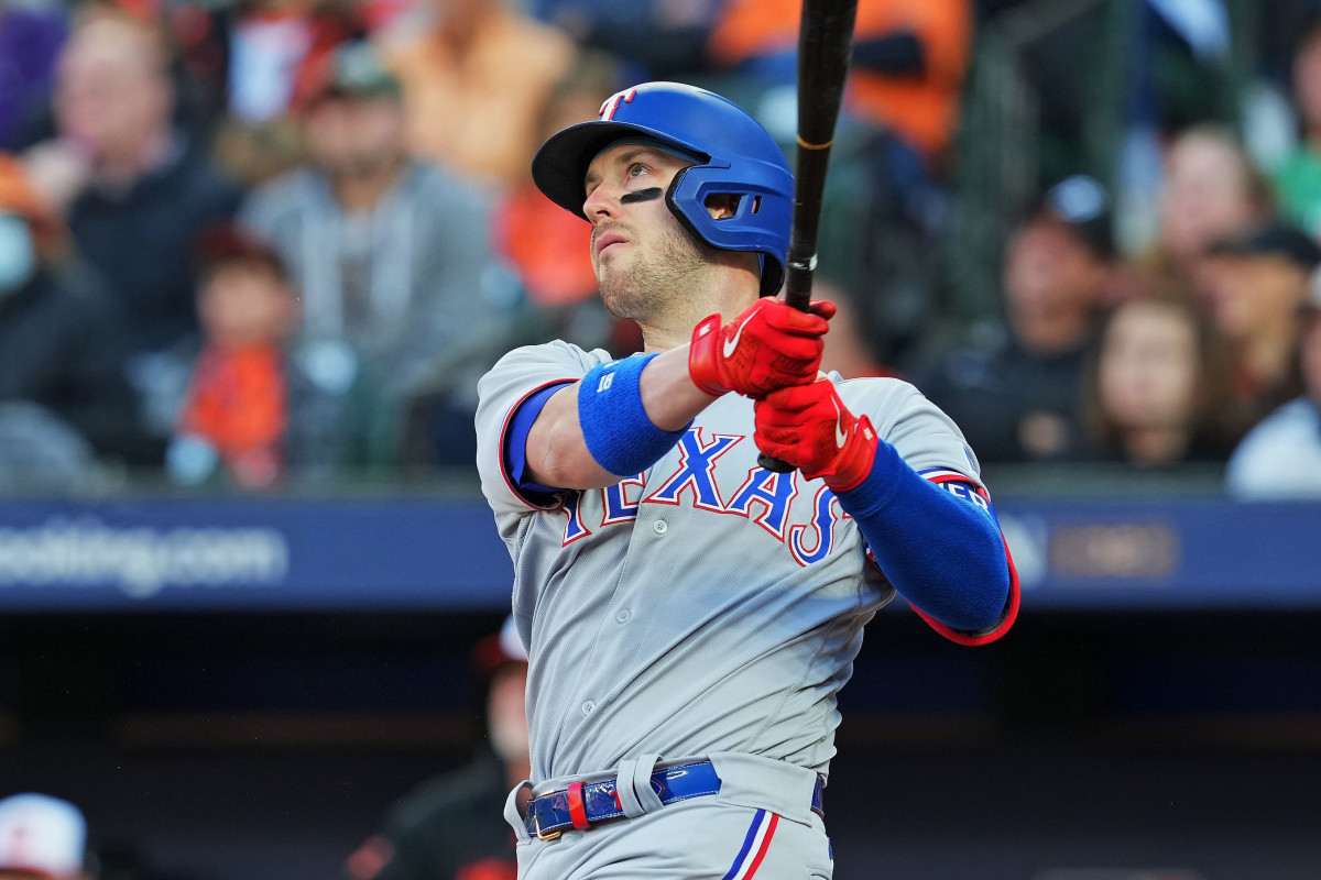 Texas Rangers catcher Mitch Garver drove in five runs Sunday, including four on a third-inning grand slam Sunday against the Baltimore Orioles. The Rangers won Game 2 of the ALDS at Oriole Park at Camden Yards to take a 2-0 lead in the best-of-5 series.