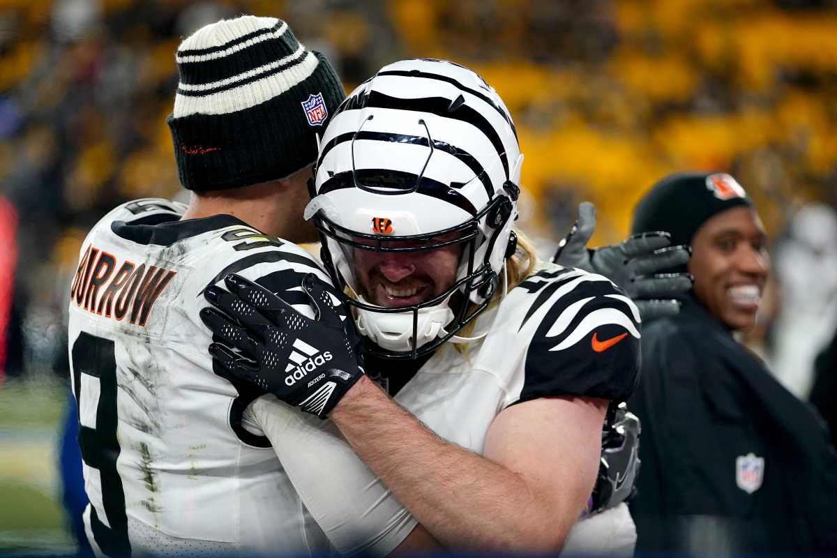 Trenton Irwin of the Cincinnati Bengals makes a catch during an