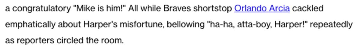 Fox sports quote from Jake Mintz attributed to Orlando Arcia