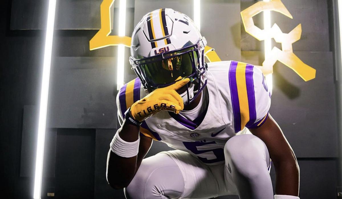 2025 5-star CB Jaboree Antoine during an unofficial visit to LSU. (Photo courtesy of Jaboree Antoine)