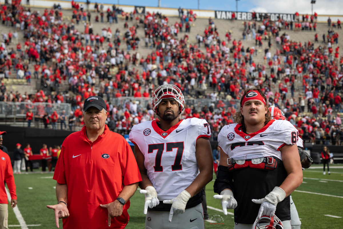 Stacy Searels, Xavier Truss, and Tate Ratledge