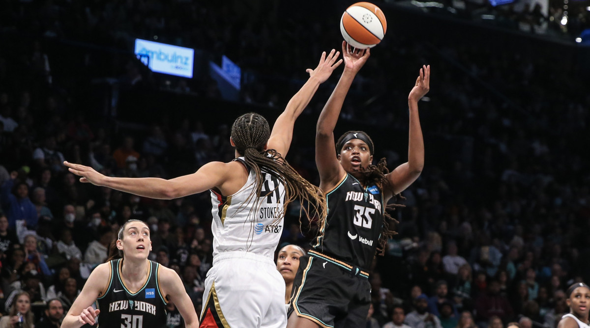 How A'ja Wilson, Aces defeated Liberty in Game 4 of WNBA Finals to win  back-to-back titles - The Athletic