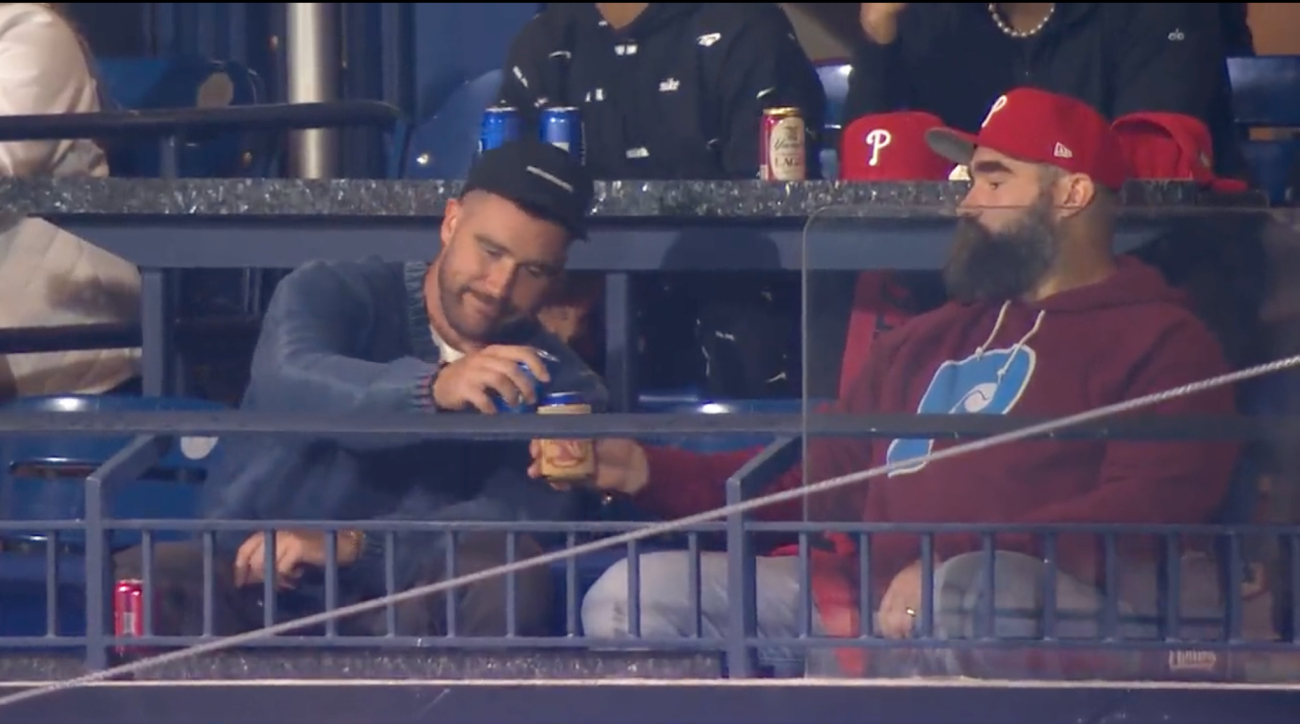 Phillies Fans Go Crazy Over Jason and Travis Kelce's Appearance on  Scoreboard At NLCS Game 1 - Sports Illustrated